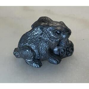 Vintage Michael Ricker Pewter Rabbit Figure "Lynn" 1983 Signed